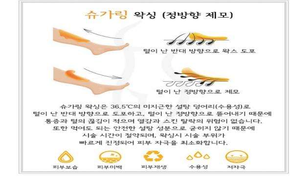 슈가링왁싱 방법