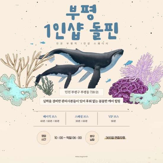 부평-1인샵 돌핀(부평역)