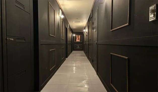 광주 상무지구 디아망테라피 복도