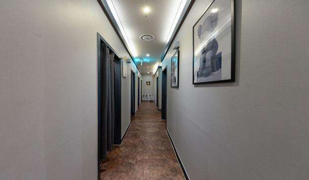 안양 평촌역 고온테라피 복도