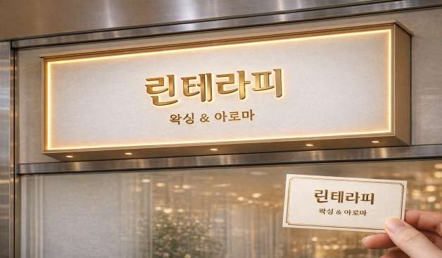 광양 린테라피 간판