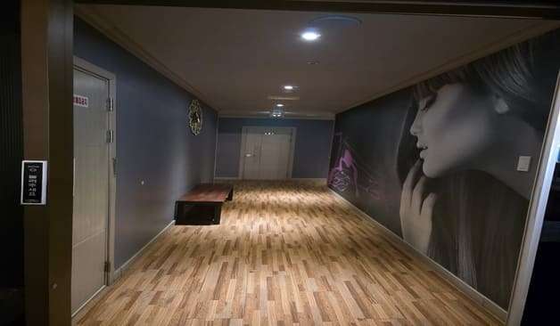 청주 오송 아모르스웨디시 복도 실제 샵사진1