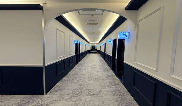 광주 상무지구 네추럴테라피 복도