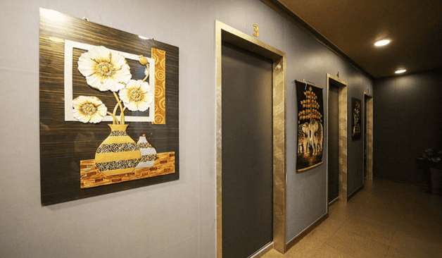 부산 해운대 텐타이 복도