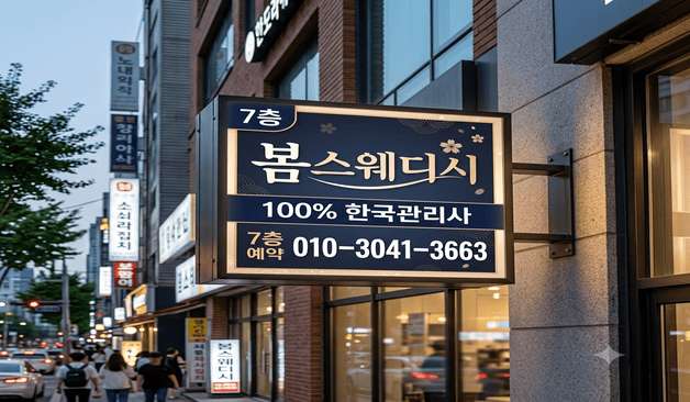 분당 정자역 봄테라피 외관 간판